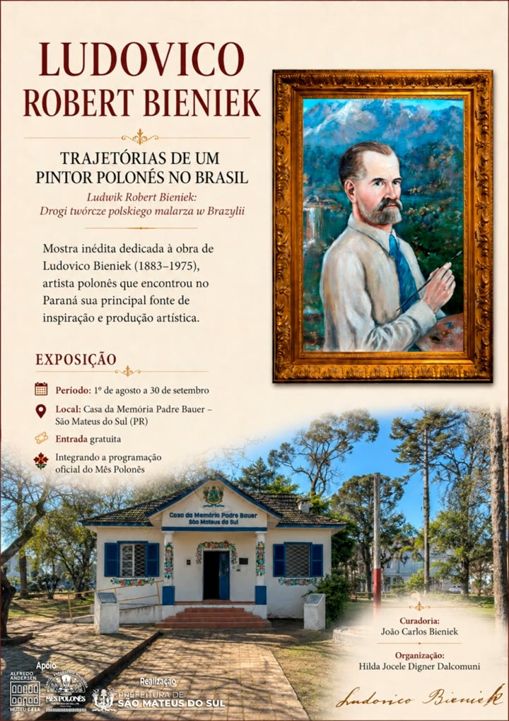 Arte da exposição Ludovico Robert Bieniek — Trajetórias de um pintor polonês no Brasil